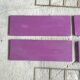 Metal string shelf - 4 purple shelves - vintage 1960