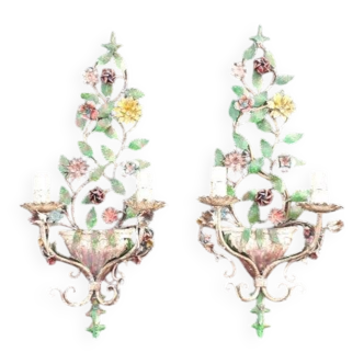 Pair of vintage wall sconces