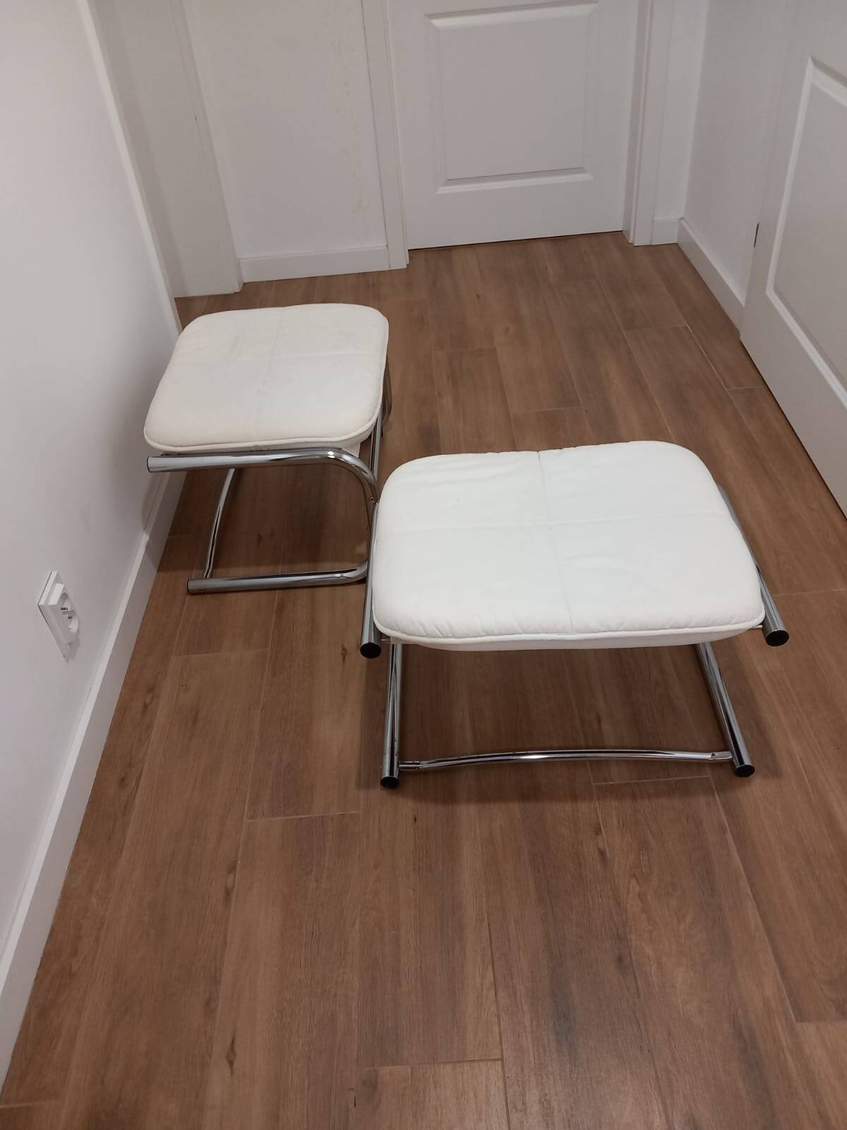 Pair of 1970s Bauhaus style footstools