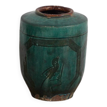 Vase ancien à motifs calligraphiques et végétaux (vers 1820) #32