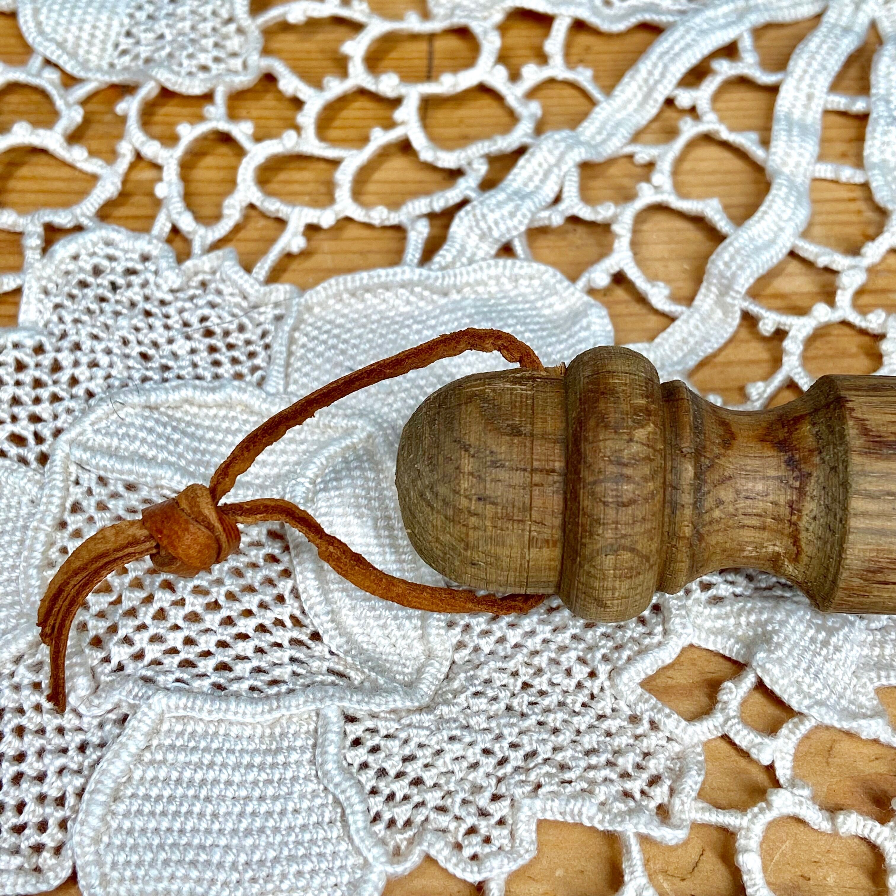 Wooden spoon and sandstone