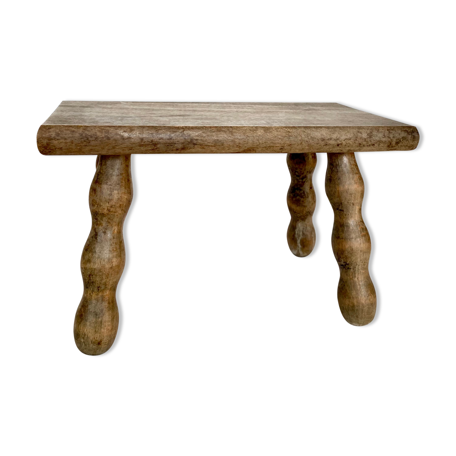 Wooden farmhouse stool