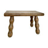 Wooden farmhouse stool