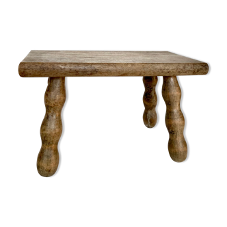 Wooden farmhouse stool