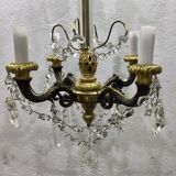 Lustre 4 lumières en bronze Napoléon III