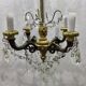 4-light bronze Napoleon III chandelier