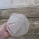 Art Deco lamp globe in frosted glass shapes ovoide geometric patterns