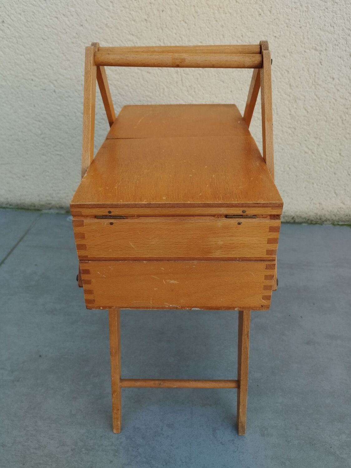 Old sewing box worker