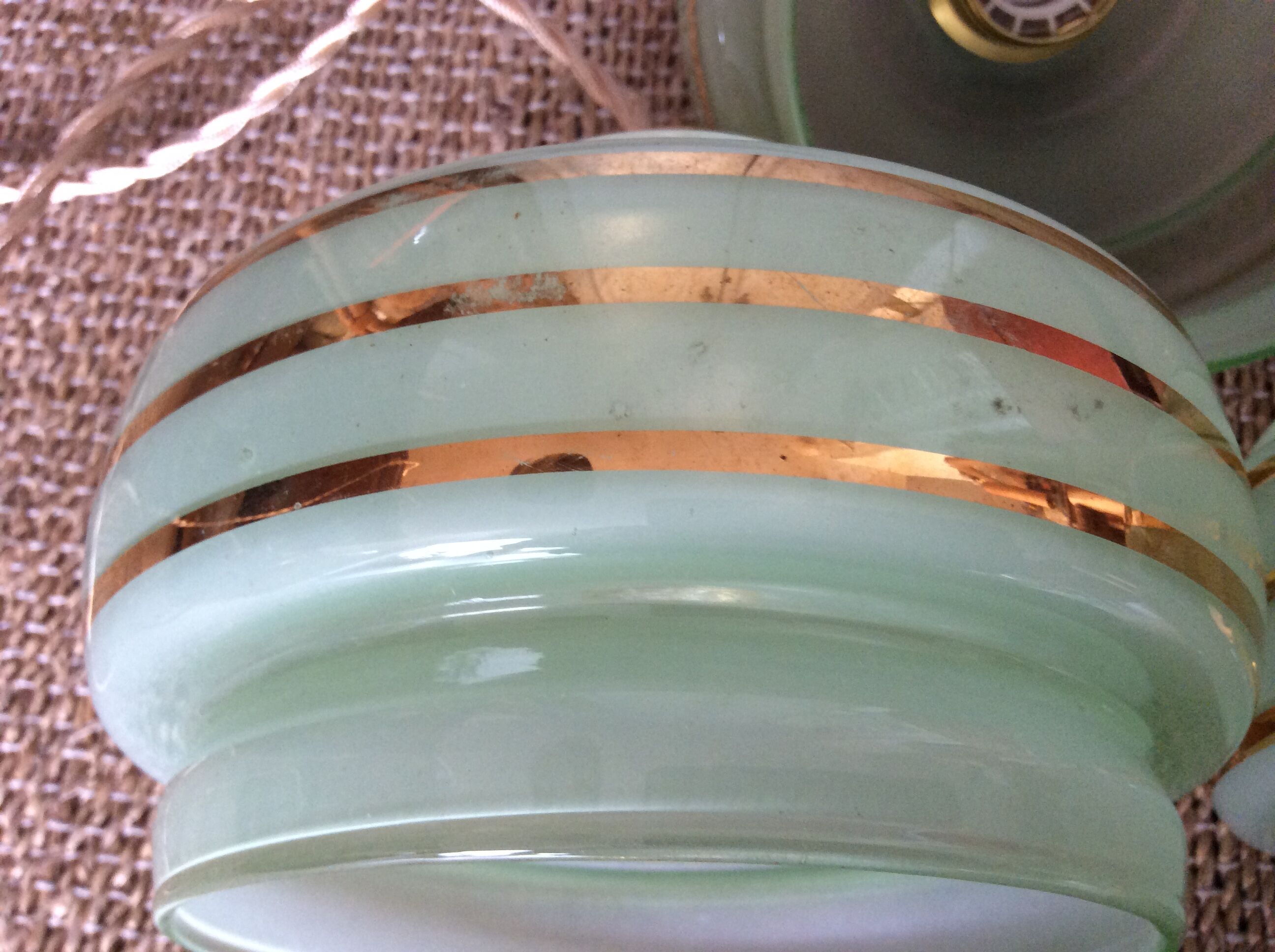 3 vintage pendant lamps