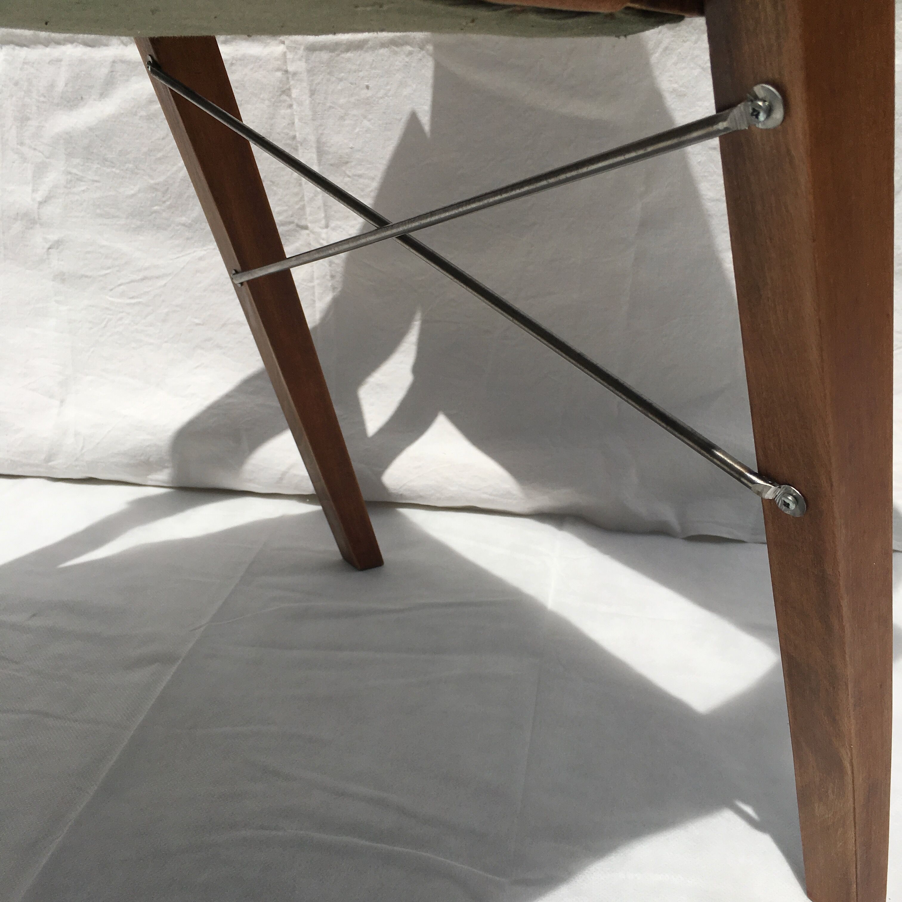 Scandinavian armchair with compass feet 60 years