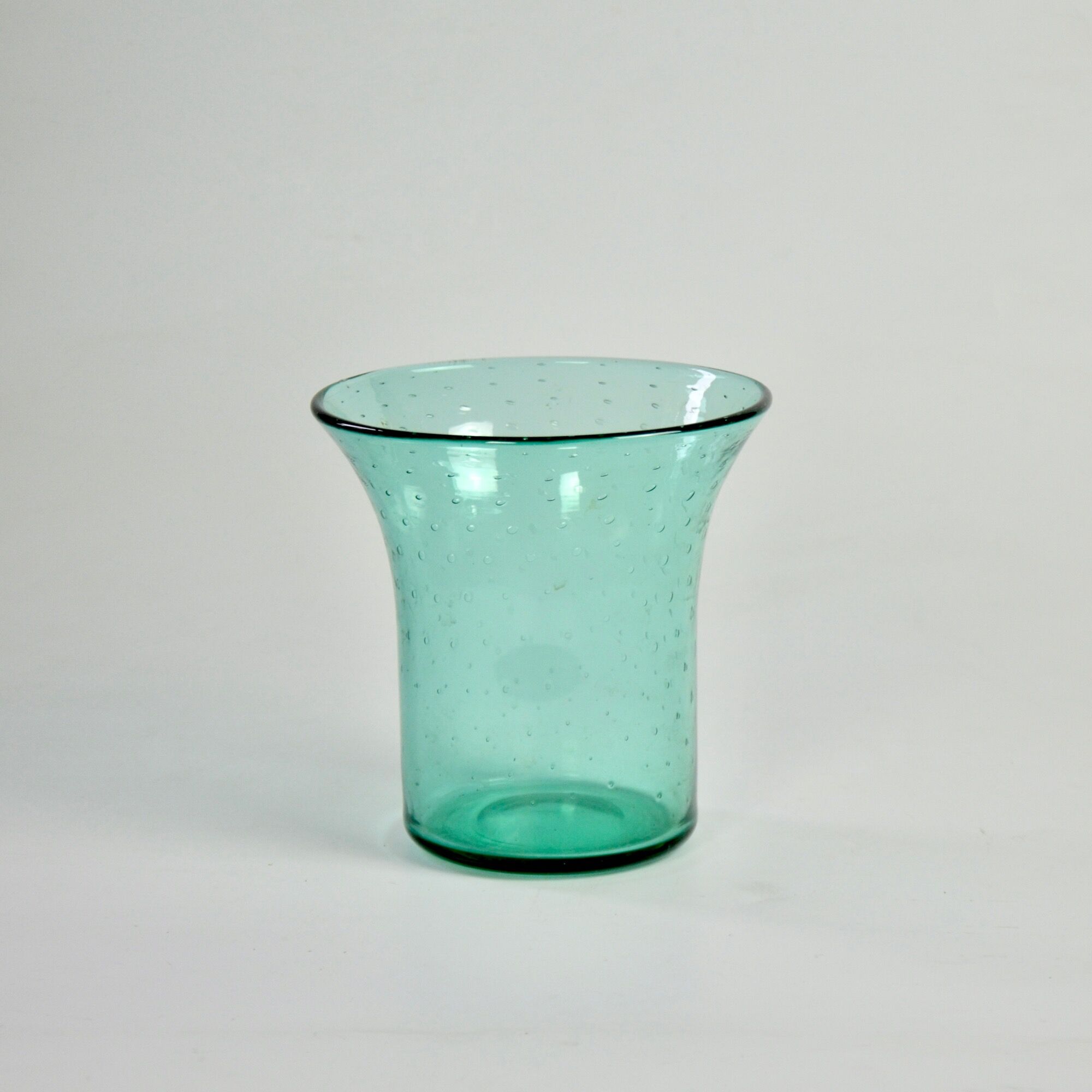 Vase en verre bullé art déco
