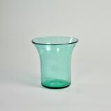 Vase en verre bullé art déco