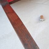 Pair of mahogany gondola chairs – Empire style – 20th century, restored