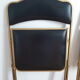 Lot de 2 chaises pliantes skai et métal