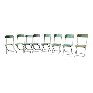 Lot de 8 chaises pliantes