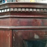 English corner screen in mahogany