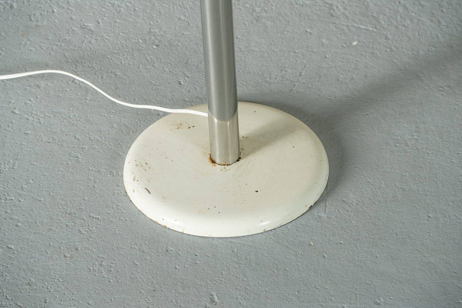 Floor lamp in aluminium with magnetic bulbs, Italy 1970s