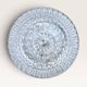 Set of three round wall/ceiling lights in moulded glass.