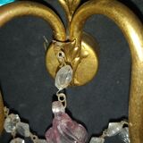 Set wall lamps of murano decor fruit cluster