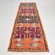 4x12 Kilim Multicolor Rare Size Pattern Kilim Rug, 113x364Cm