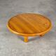 Round Pine Coffee Table, Charlotte Perriand for Les Arcs, France, 1960s