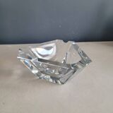 Grand cendrier triangulaire en cristal