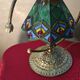 bronze and brass lamp tiffany style glass lampshade 38x32 inter on socket