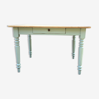 Dining table with painted legs