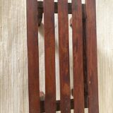 Low slatted stool