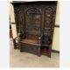 Antique impressive wardrobe with bench trunk.
