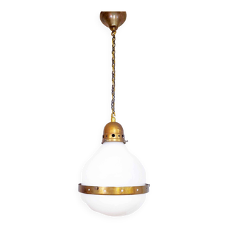 Suspension in opaline and brass 1930
