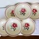 6 vintage Badonviller soup plates, Germaine model 220635