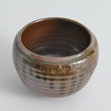 Midcentury-Modern Stoneware Bowl Dripping Motif in the Style of Margaret Rey