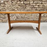 Table basse bois vintage 1970"