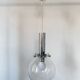 Suspension vintage design lampe globe en verre transparente