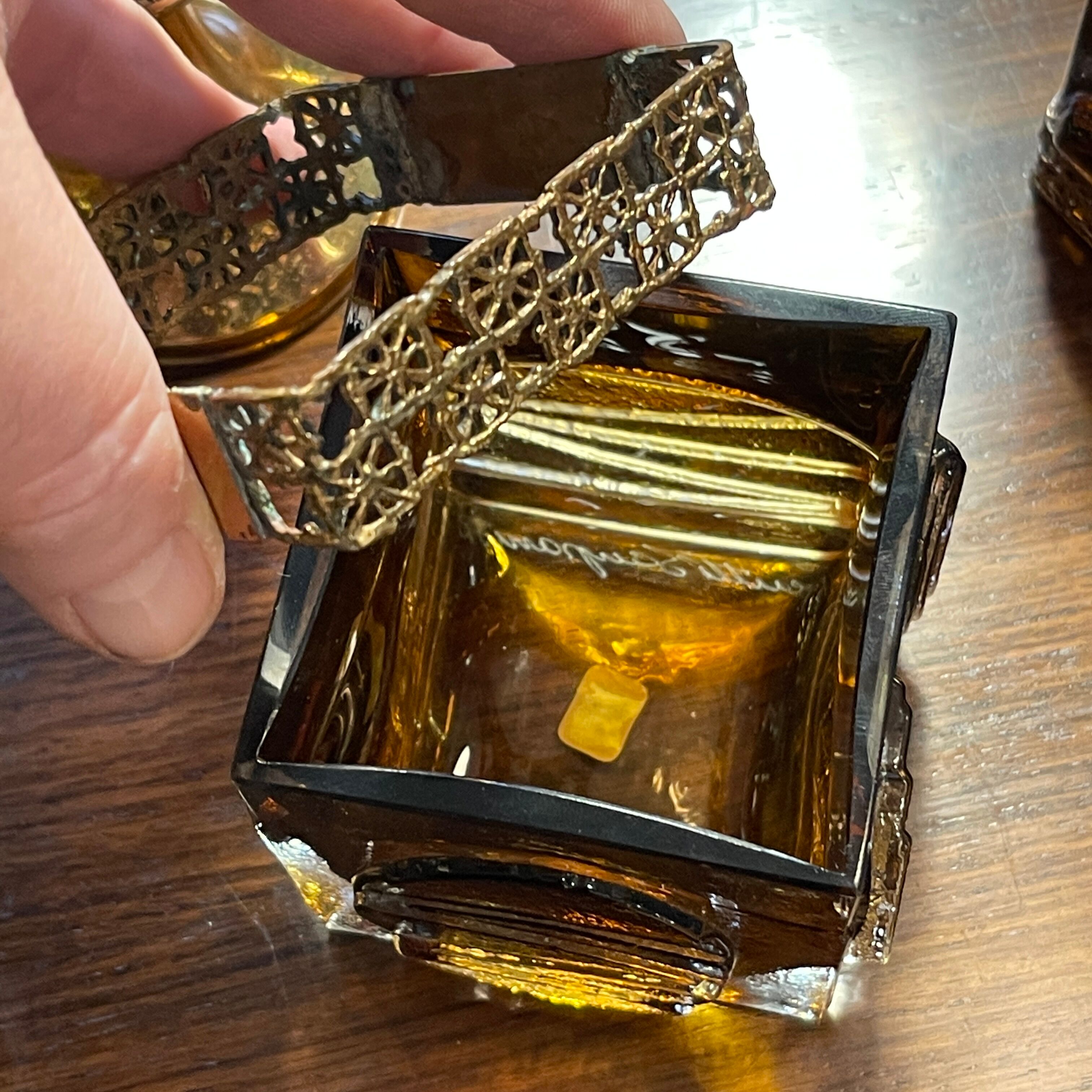 Scandinavian glassware set by Pentti Sarpaneva Turun Hopea Finland for Oy Kumela circa 1972