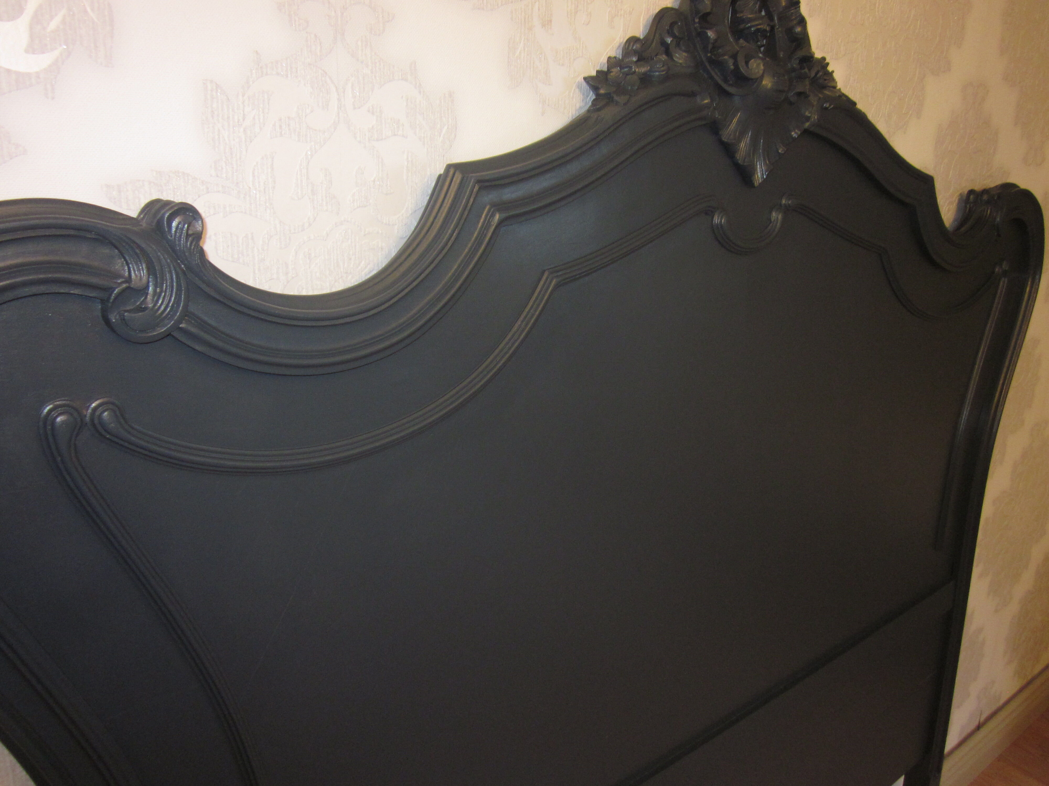bed head louis xv grey anthracite