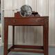 Coiffeuse en bois art déco miroir rond chêne