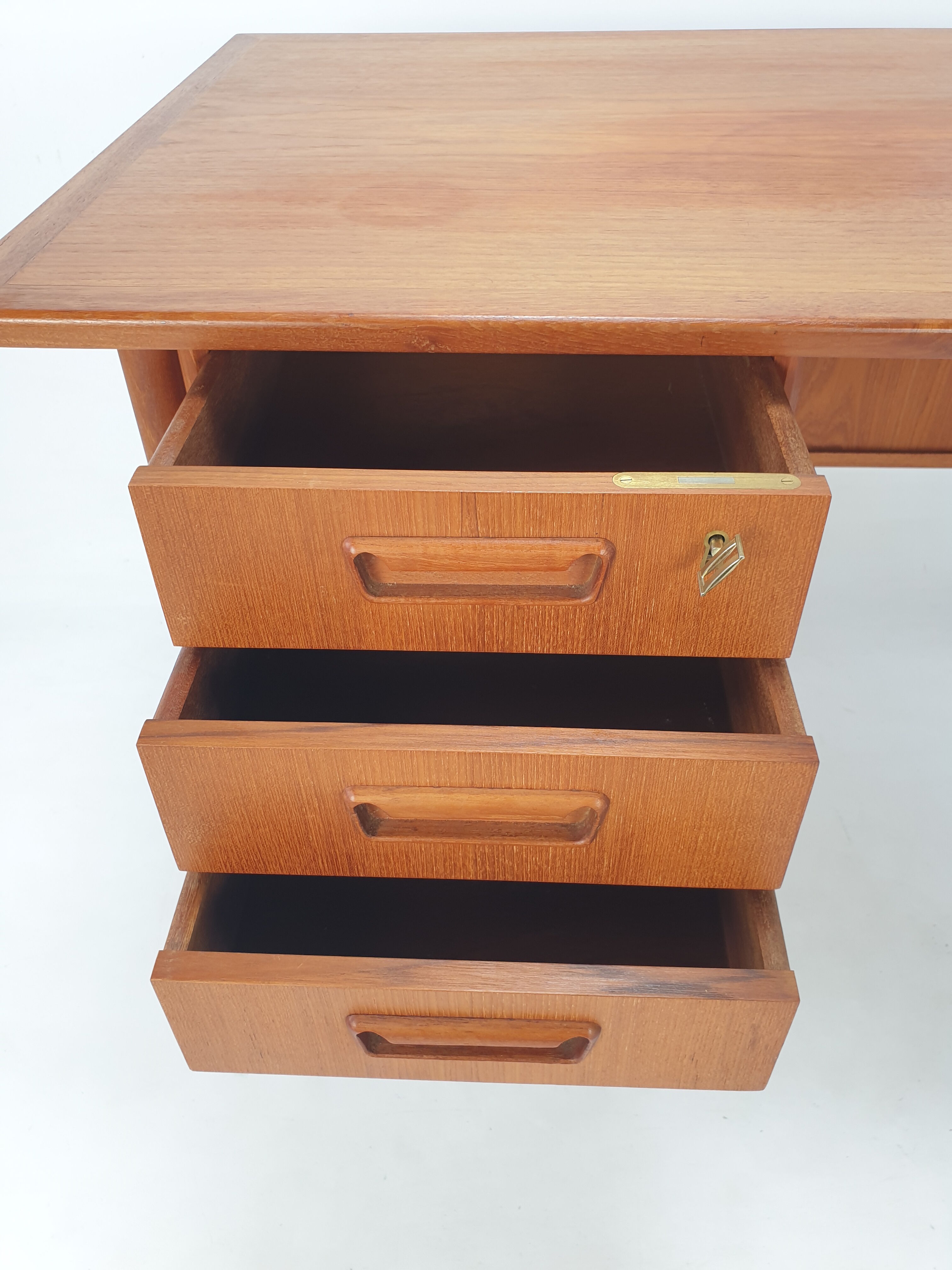 Danish Teak Desk by Gunnar Nielsen Tibergaard, 1960s
