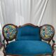 Paire de fauteuils cabriolet retapissés, années 30-40