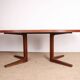 Very large Danish dining table in teak, oval and extendable, Dyrlund.