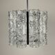 Vintage Ice Murano Chandelier by AV Mazzega, Italy, 1970s