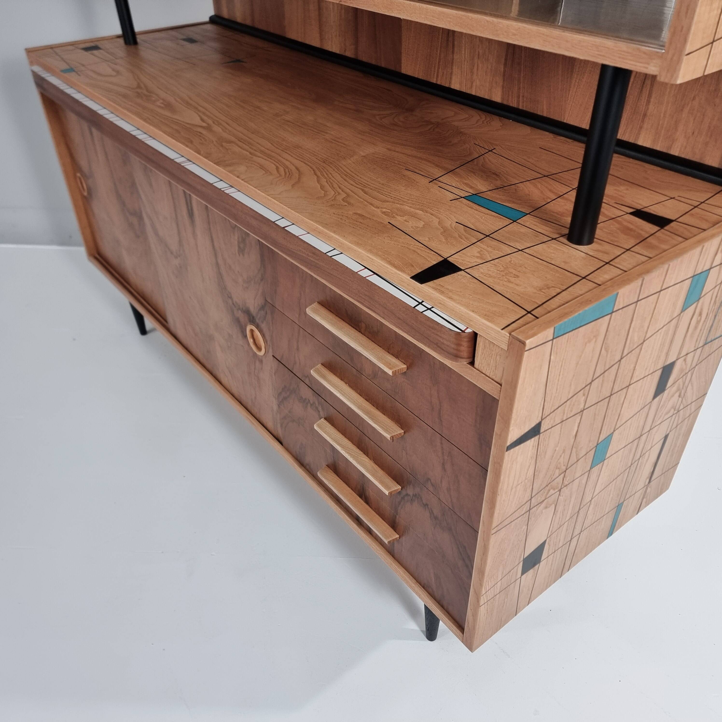 Vintage Sideboard Desk, 1970s
