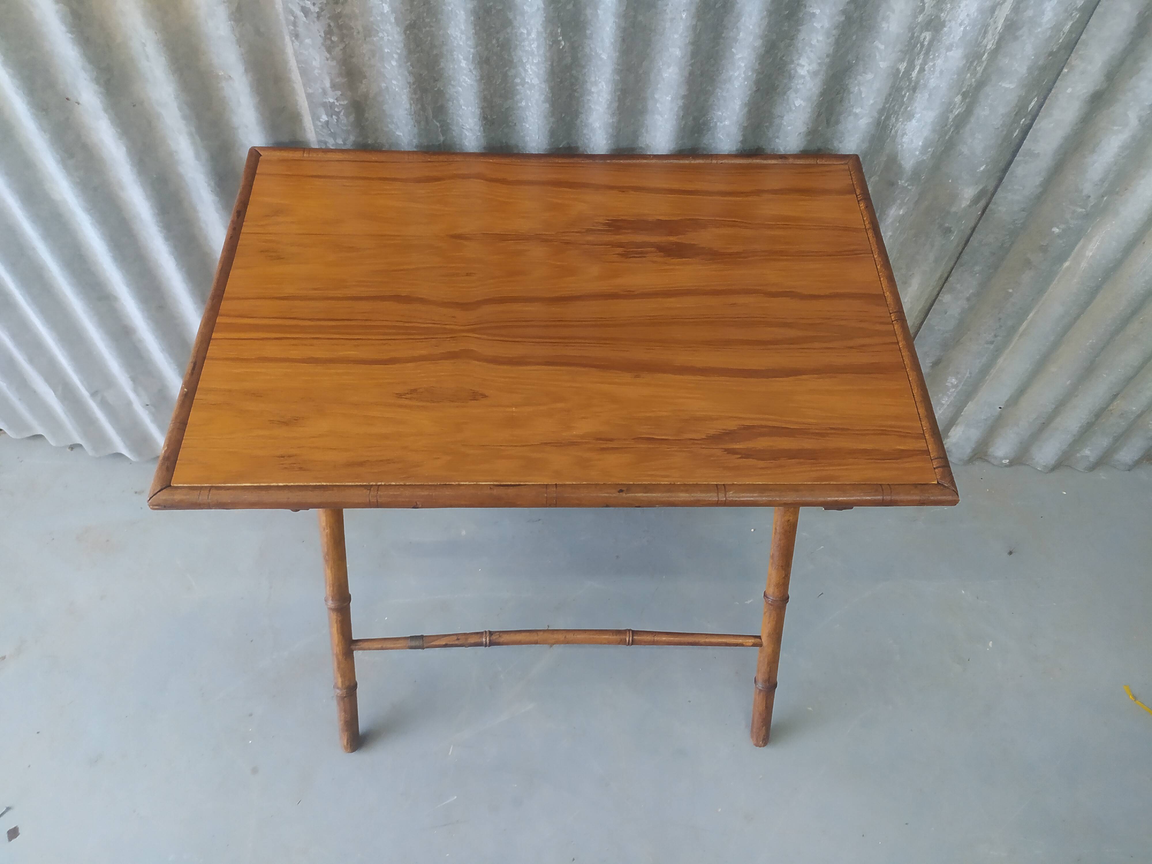Vintage bamboo folding table