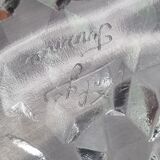 Fruit cup signed verlys france, iceberg décor, 32 cm