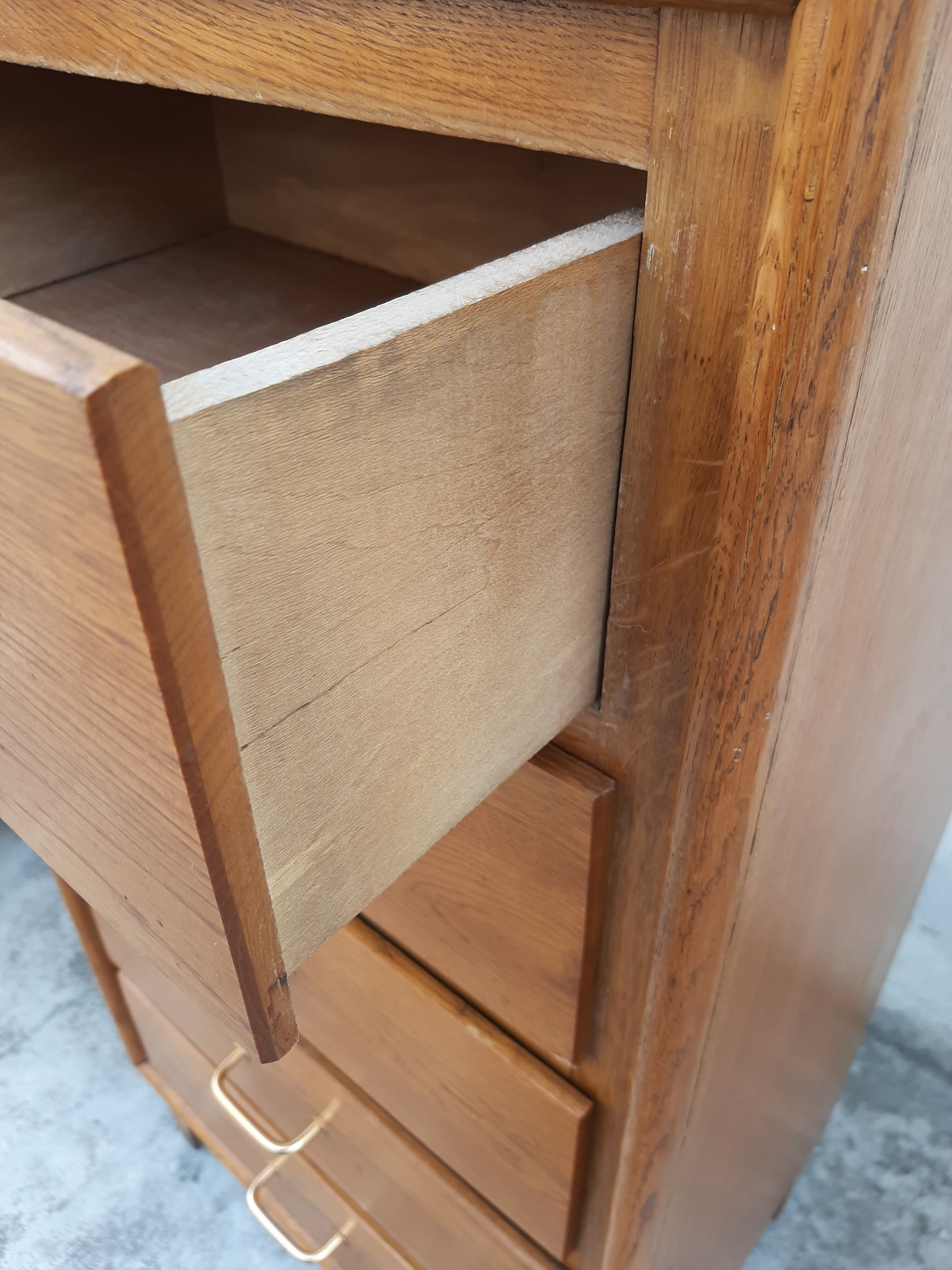 Vintage chiffonnier year 50 in light oak