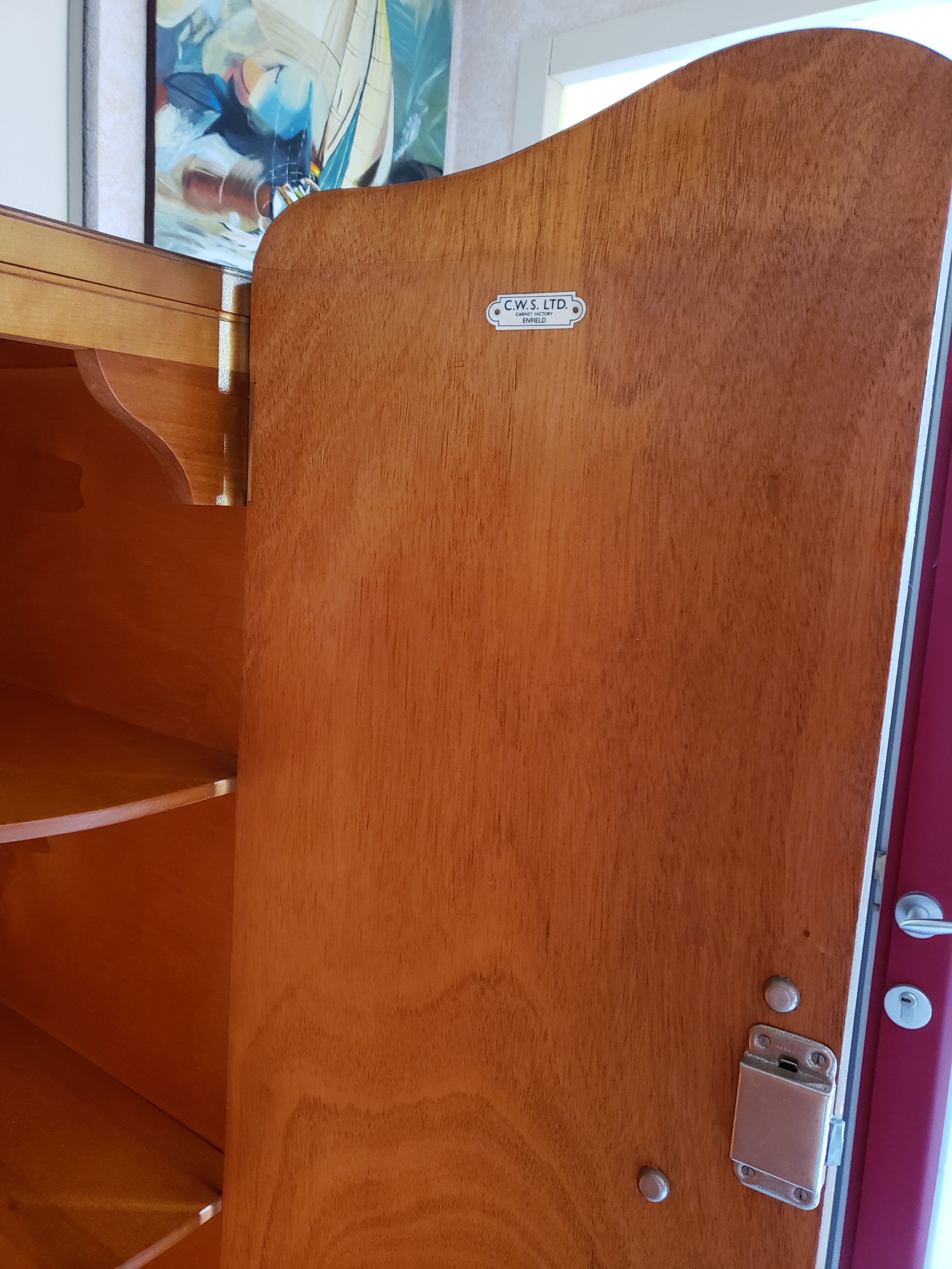 Wardrobe Art Deco English from the 40s