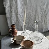 Flared decanter with round cap