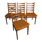 Set of 4 Scandinavian chairs from the 60s/70s.