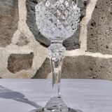 Set de 5 flûtes à champagne en verre taillé
